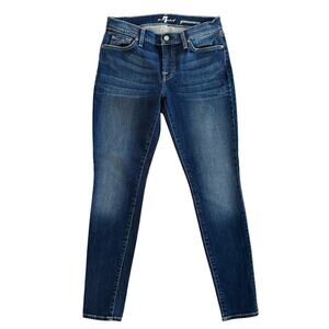 7 for All Mankind Gwenevere Jeans Women's Size 29 Blue Skinny Mid Rise 1131